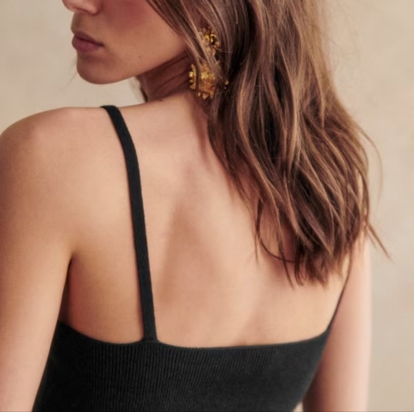 SEZANE Lindsey Knit Dress Black - Picture 3 of 7